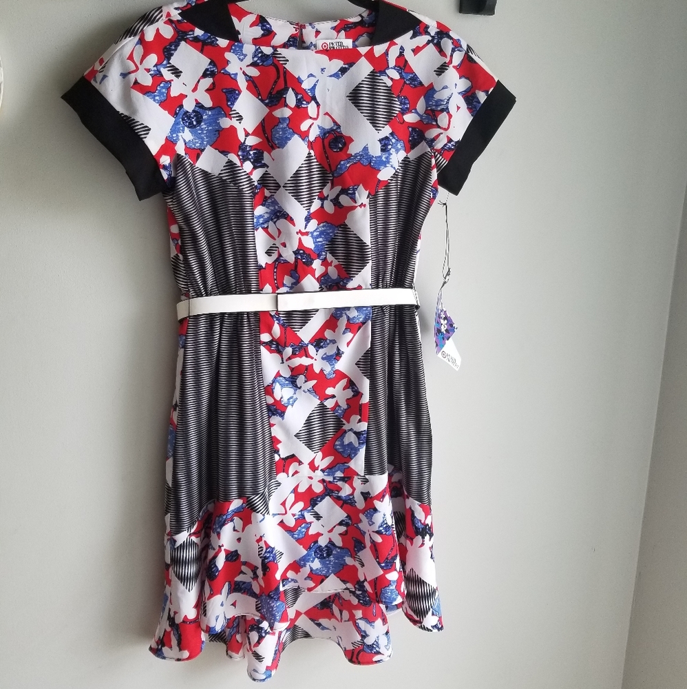 👗PETER PILOTTO MIXED PATTERN DEESS